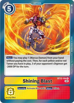 Shining Blast BT12-104 R-Kantocards