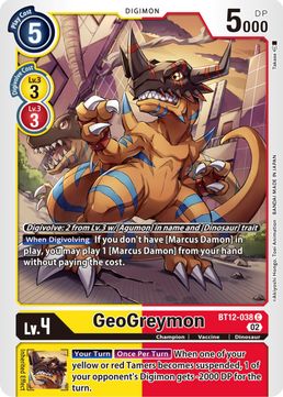 GeoGreymon BT12-038 C-Kantocards