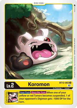 Koromon BT12-003 U-Kantocards