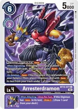 Arresterdramon BT12-077 U-Kantocards