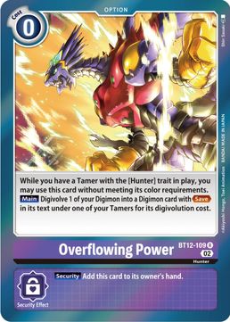 Overflowing Power BT12-109 R-Kantocards