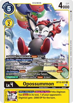 Opossumon BT12-037 U-Kantocards