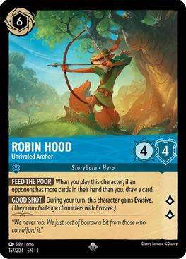 Robin Hood - Unrivaled Archer - 157/204 - Super Rare-Kantocards