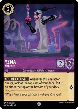 Yzma - Alchemist - 60/204 - Common - Cold Foil-Kantocards