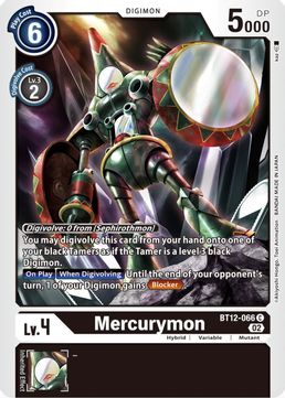 Mercurymon BT12-066 C-Kantocards