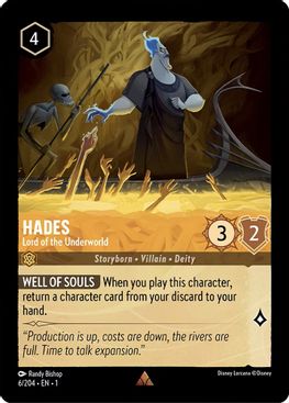 Hades - Lord of the Underworld - Rare - 6/204 - Cold Foil-Kantocards