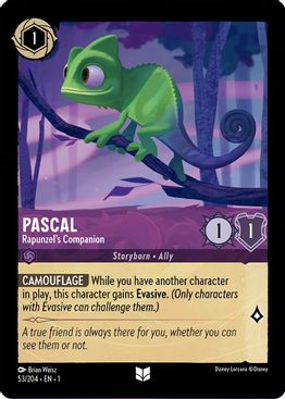 Pascal - Rapunzel's Companion - 53/204 - Uncommon - Cold Foil-Kantocards