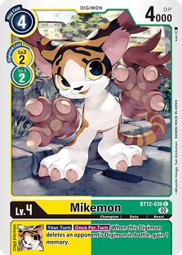 Mikemon BT12-036 C-Kantocards