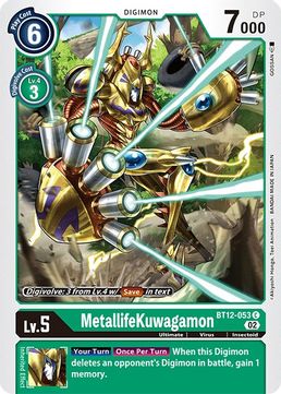 MetallifeKuwagamon BT12-053 C-Kantocards