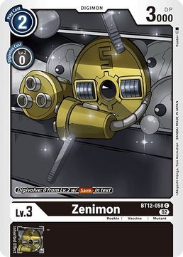Zenimon BT12-058 C-Kantocards