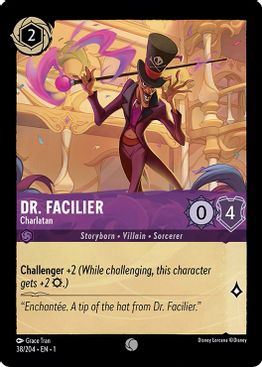 Dr. Facilier - Charlatan - Common - 38/204 - Cold Foil-Kantocards