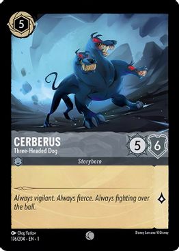 Cerberus - Three-Headed Dog - 176/204 - Common - Cold Foil-Kantocards