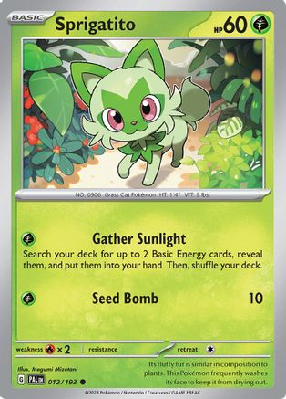 Sprigatito - 012/193 (Reverse Holo)-Kantocards