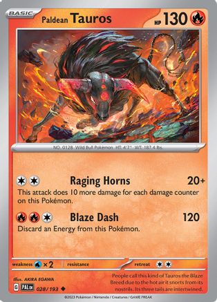 Paldean Tauros - 028/193-Kantocards