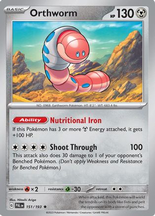 Orthworm - 151/193 (Reverse Holo)-Kantocards