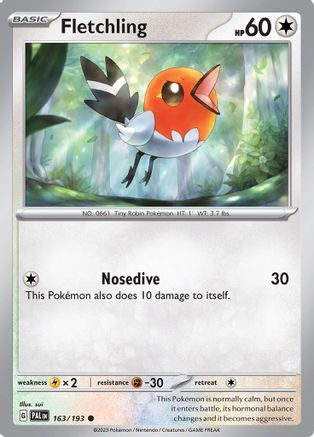 Fletchling - 163/193 (Reverse Holo)-Kantocards