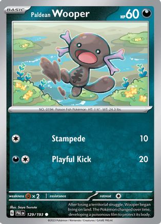 Paldean Wooper - 129/193-Kantocards