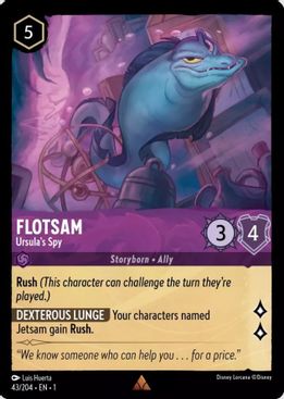 Flotsam - Ursula's Spy - Rare - 43/204-Kantocards