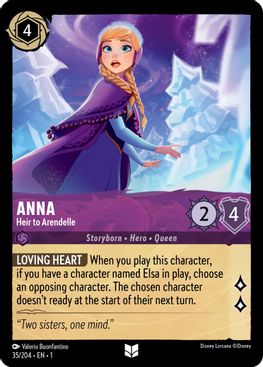 Anna - Heir to Arendelle - Uncommon - 35/204 - Cold Foil-Kantocards
