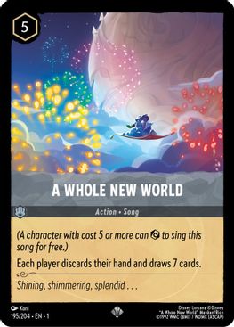A Whole New World - 195/204 - Super Rare - Cold Foil-Kantocards