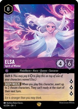 Elsa - Spirit of Winter - Legendary - 42/204-Kantocards