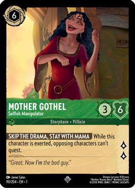 Mother Gothel - Selfish Manipulator - 90/204 - Super Rare-Kantocards
