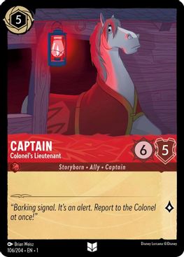 Captain - Colonel's Lieutenant - 106/204 - Uncommon-Kantocards