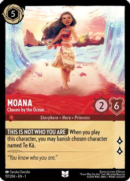 Moana - Chosen by the Ocean - 117/204 - Uncommon - Cold Foil-Kantocards