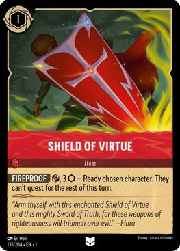 Shield of Virtue - 135/204 - Uncommon - Cold Foil-Kantocards