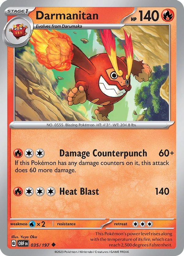 Darmanitan 035/197 - Uncommon-Kantocards