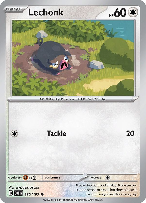 Lechonk - 180/197 - Common-Kantocards