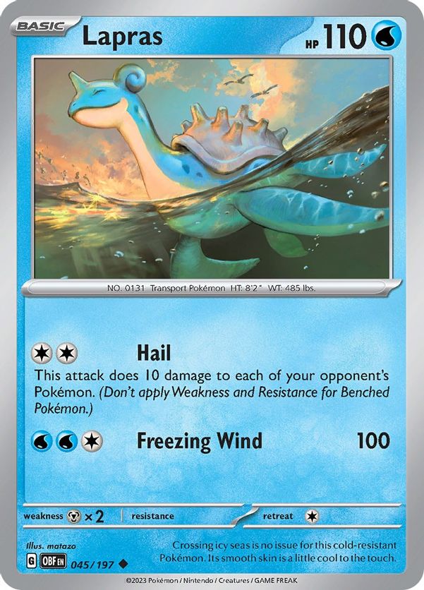 Lapras 045/197 - Uncommon-Kantocards
