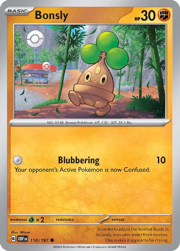 Bonsly 110/197 - Common - Reverse Holo-Kantocards