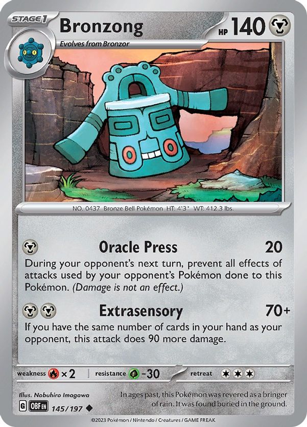 Bronzong 145/197 - Uncommon-Kantocards