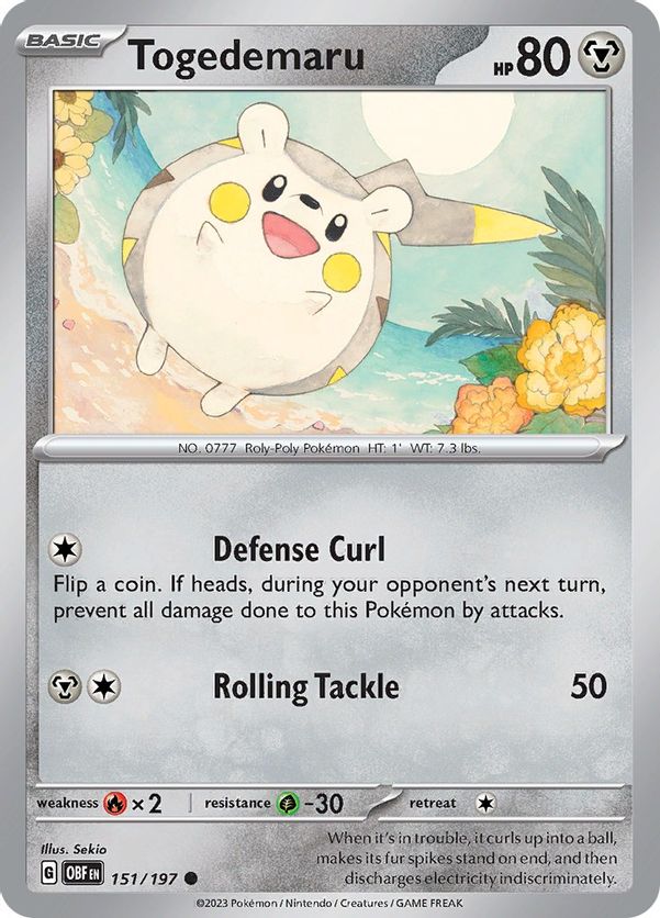 Togedemaru 151/197 - Common-Kantocards