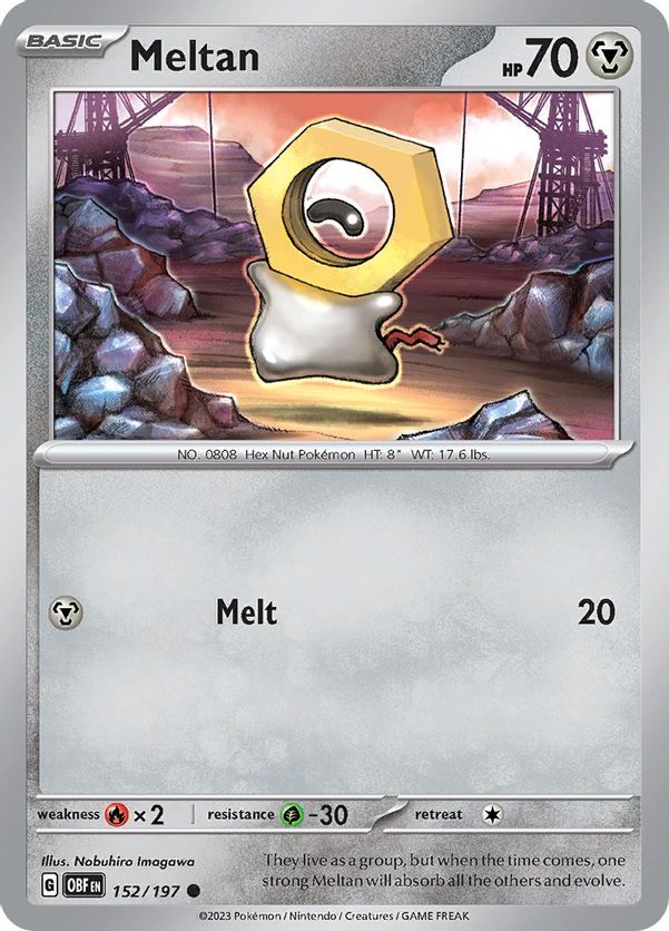 Meltan 152/197 - Common - Reverse Holo-Kantocards