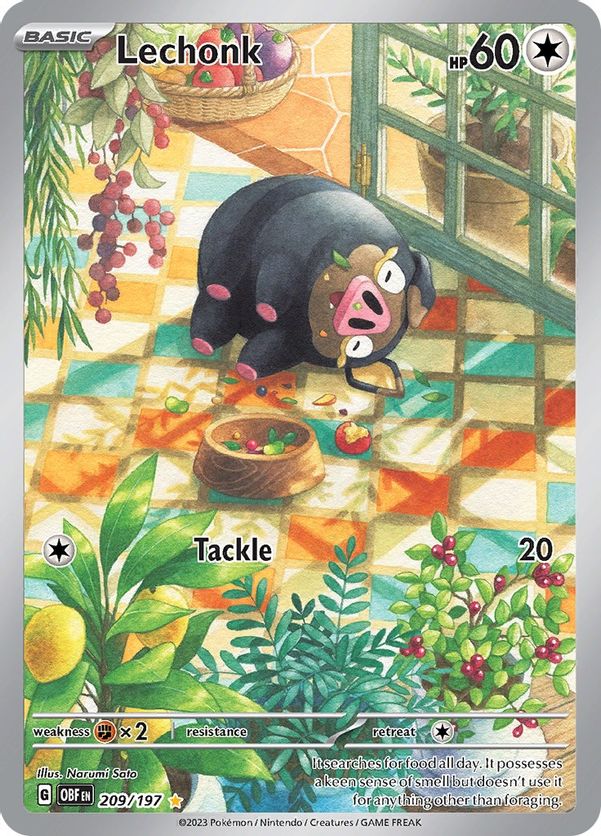 Lechonk - 209/197 209/197 - Illustration Rare-Kantocards