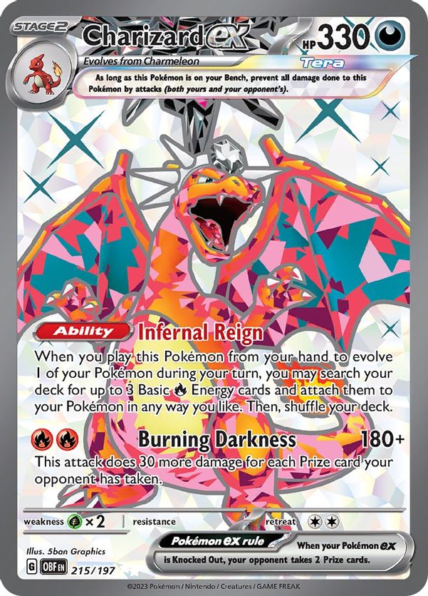 Charizard ex - 215/197 - Ultra Rare-Kantocards