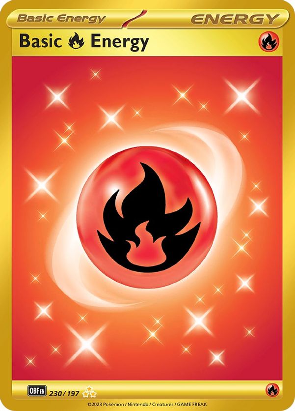 Basic Fire Energy - 230/197 - Hyper Rare-Kantocards