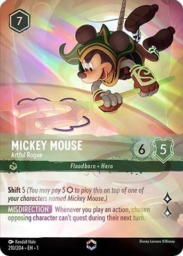 Mickey Mouse - Artful Rogue (Alternate Art) - 210/204 - Enchanted-Kantocards