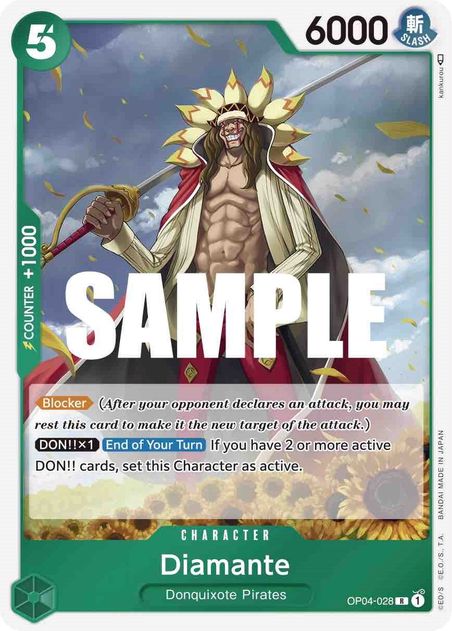 Diamante - Rare - OP04-028-Kantocards