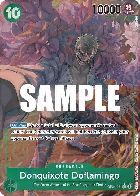 Donquixote Doflamingo (031) (Alternate Art) - Super Rare - OP04-031-Kantocards