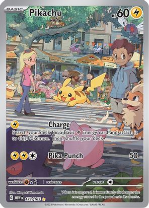 Pikachu 173/165 - Illustration Rare-Kantocards