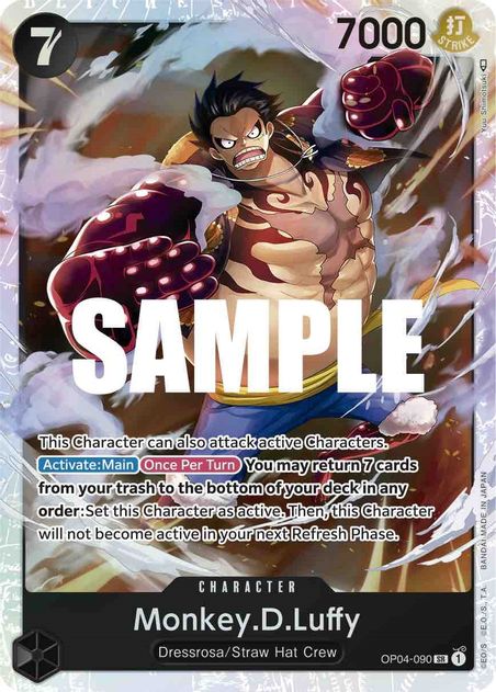 Monkey.D.Luffy (090) - Super Rare - OP04-090-Kantocards