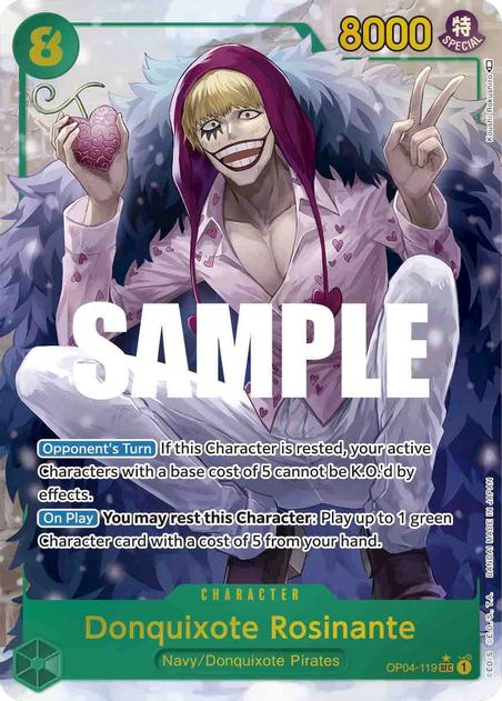 Donquixote Rosinante (Alternate Art) - Secret Rare - OP04-119-Kantocards
