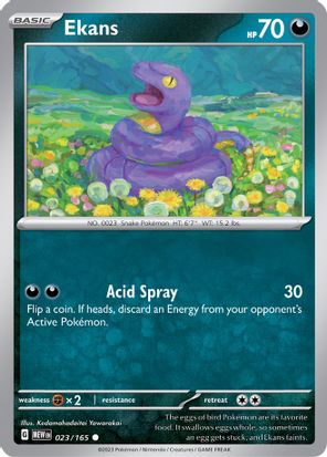 Ekans 023/165 - Common-Kantocards