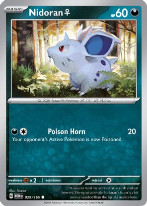 Nidoran F 029/165 - Common-Kantocards