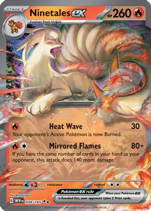 Ninetales ex 038/165 - Double Rare-Kantocards