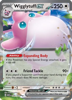 Wigglytuff ex 040/165 - Double Rare-Kantocards