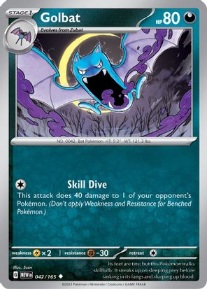 Golbat 042/165 - Uncommon-Kantocards